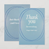 Vaderdag bedankkaart (Voorkant / Achterkant)