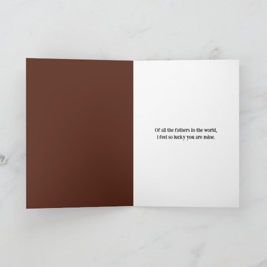 Vaderdag Beer In Een Bos Kaart (Binnen)