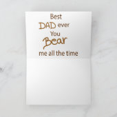 Vaderdag beer vader en welp zon kaart (Binnen)