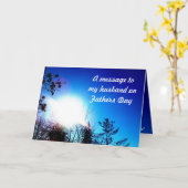 VADERDAG BERICHT AAN MIJN MAN kaart (Gele Bloem)