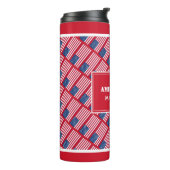 Vaderdag BEST AMERIKAANS DAD USA Custom Red Thermosbeker (Gedraaid links)