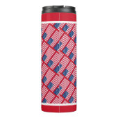 Vaderdag BEST AMERIKAANS DAD USA Custom Red Thermosbeker (Achterkant)