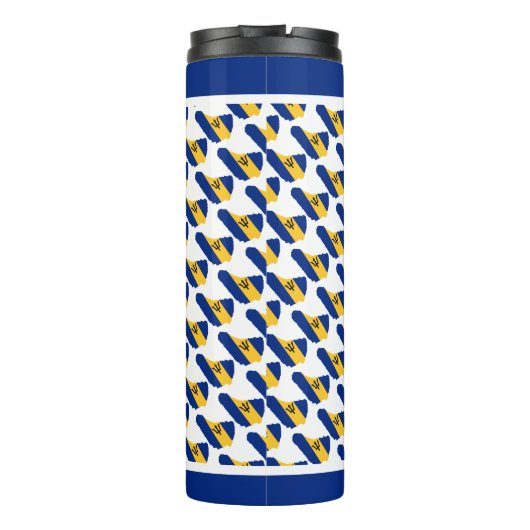 Vaderdag BEST BAJAN DAD Custom Barbados Thermosbeker (Achterkant)