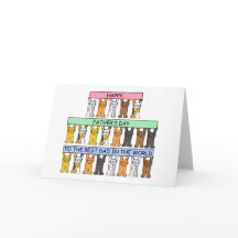 Vaderdag Best Dad Cartoon Cats