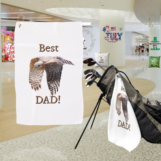 Vaderdag "Best Dad" Hawk Golfhanddoek