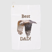 Vaderdag "Best Dad" Hawk Golfhanddoek (Voorkant)