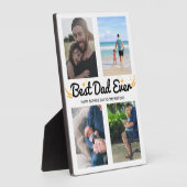 Vaderdag BEST DAD OOIT Photo Collage Fotoplaat (Zijkant)