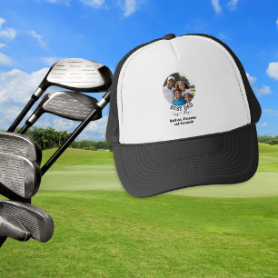 Vaderdag Best Dad van Par Custom Photo Golf Trucker Pet
