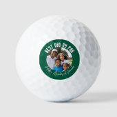 Vaderdag Best Dad van Par Custom Photo & Names Golfballen (Voorkant)