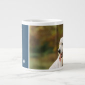 Vaderdag Best Dog Dad Ever Photo Grote Koffiekop (Voorkant)