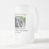Vaderdag Best Dog Dad Oog Pet Photo Matglas Bierpul (Voorkant rechts)