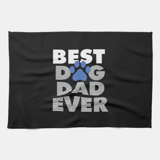 Vaderdag Best Dog Pap Ever Theedoek (Horizontaal)