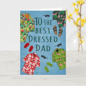 Vaderdag Best geklede papa Kaart (Gele Bloem)
