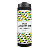 Vaderdag BEST JAMAICAN DAD Map Custom Jamaica Thermosbeker (Voorkant)