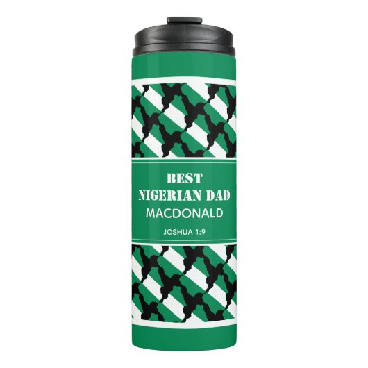 Vaderdag BEST NIGERIAN DAD Naija Personalized Thermosbeker (Voorkant)