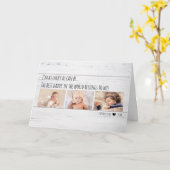 Vaderdag Best papa behoort tot me Multi Photo Kaart (Gele Bloem)