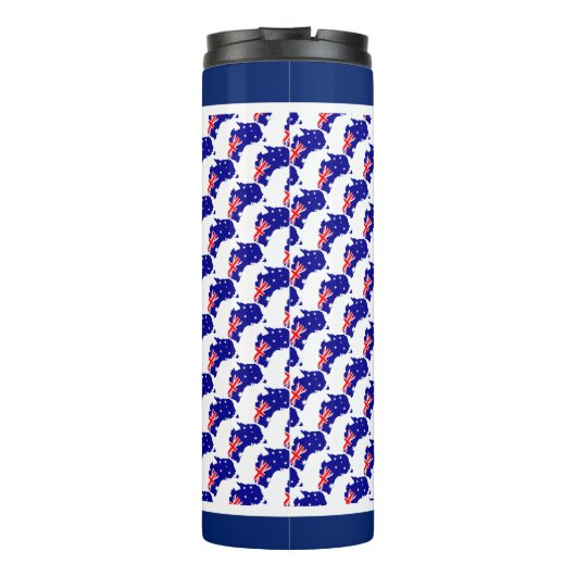 Vaderdag BESTE AUSSIE DAD Custom Australia Thermosbeker (Achterkant)