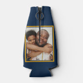 Vaderdag beste bonus vader ooit voor stiefvader flesjeskoeler (Achterkant)