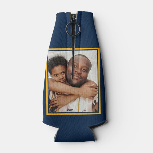 Vaderdag beste bonus vader ooit voor stiefvader flesjeskoeler (Achterkant)