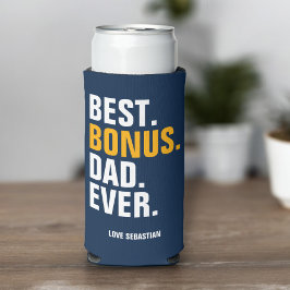 Vaderdag beste bonus vader ooit voor stiefvader seltzer blikjeskoeler