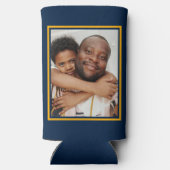 Vaderdag beste bonus vader ooit voor stiefvader seltzer blikjeskoeler (Achterkant)