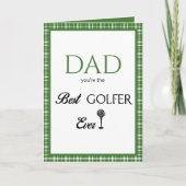 Vaderdag Beste Golfer Kaart (Voorkant)
