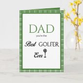 Vaderdag Beste Golfer Kaart (Gele Bloem)