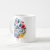 Vaderdag Beste Hond Papa Ooit Koffiemok (Voorkant links)
