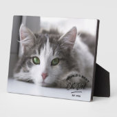 Vaderdag Beste Kat Papa Foto Plaque Fotoplaat (Zijkant)