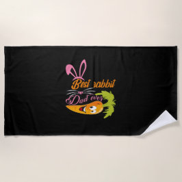 Vaderdag Beste konijnenvader ooit Strandlaken