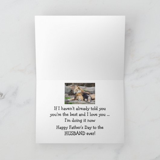 Vaderdag beste man ooit dier kaart (Binnen)