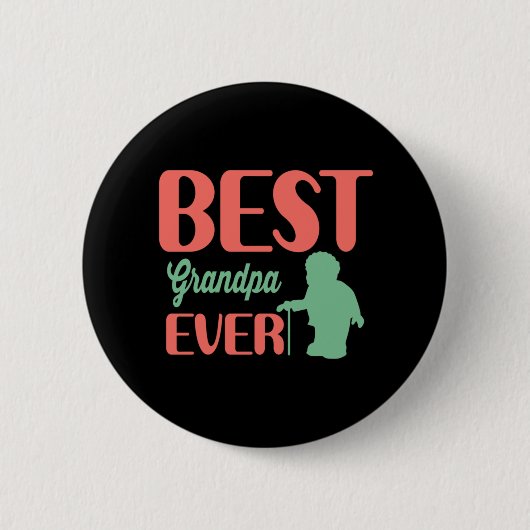 Vaderdag Beste opa Ever Ronde Button 5,7 Cm (Voorkant)