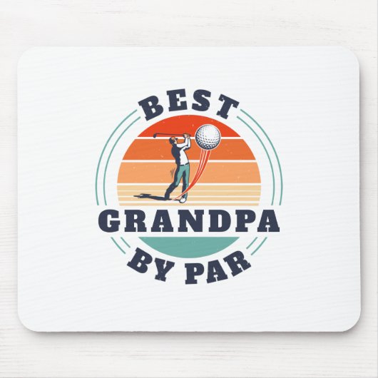 Vaderdag Beste opa, Par Custom Retro Muismat (Voorkant)