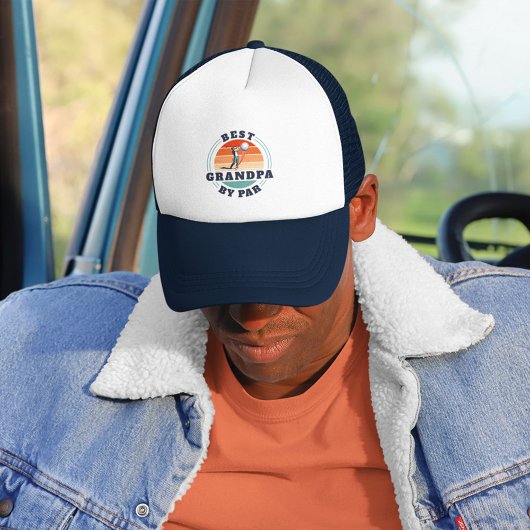 Vaderdag Beste opa, vader in ruste Golfer Trucker Pet