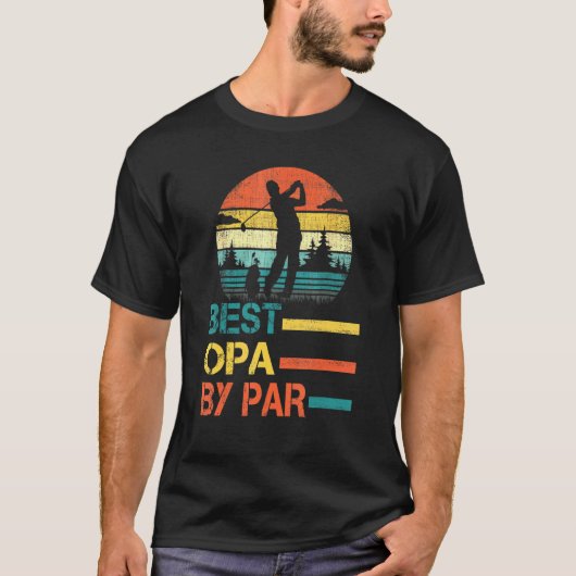 vaderdag beste opa van par Golf voor pa opa T-shirt (Voorkant)