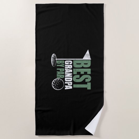 Vaderdag beste opa voor veraf strandlaken (Voorkant)