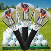 Vaderdag | Beste pap door par foto gepersonaliseer Golfheadcover