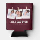 Vaderdag | Beste pap ooit 3 Foto-collage Blikjeskoeler (Voorkant)