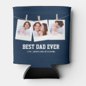 Vaderdag | Beste pap ooit 3 Foto-collage Blikjeskoeler (Voorkant)