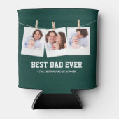 Vaderdag | Beste pap ooit 3 Foto-collage Blikjeskoeler (Voorkant)