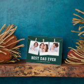 Vaderdag | Beste pap ooit 3 Foto-collage Fotoplaat (Zijkant)