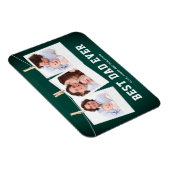 Vaderdag | Beste pap ooit 3 Foto-collage Magneet (Rechterzijde)