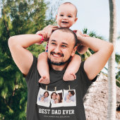 Vaderdag | Beste pap ooit 3 Foto-collage T-shirt