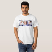 Vaderdag | Beste pap ooit 3 Foto-collage T-shirt (Voorkant volledig)