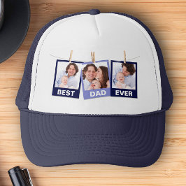 Vaderdag | Beste pap ooit 3 Foto-collage Trucker Pet