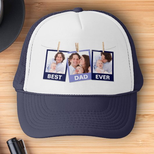Vaderdag | Beste pap ooit 3 Foto-collage Trucker Pet