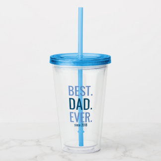 Vaderdag Beste pap ooit klassieke moderne dads Acryl Drinkbeker