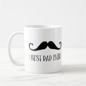 Vaderdag Beste pap ooit Mustache Coffee Mok (Links)