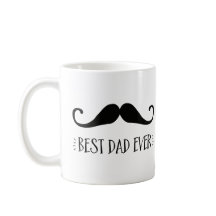 Vaderdag Beste pap ooit Mustache Coffee Mok
