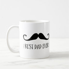 Vaderdag Beste pap ooit Mustache Coffee Mok